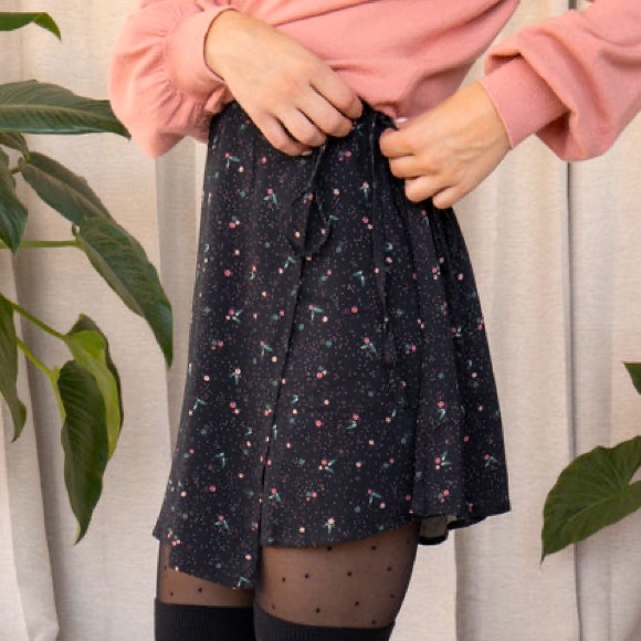 Eco Mini Twill Wrap Skirt From Rachel - Picture 1 of 6